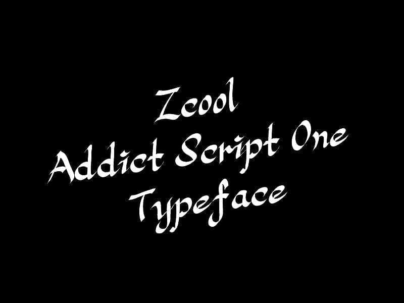 Addict Script One3523,addict,script,one,字体,引见