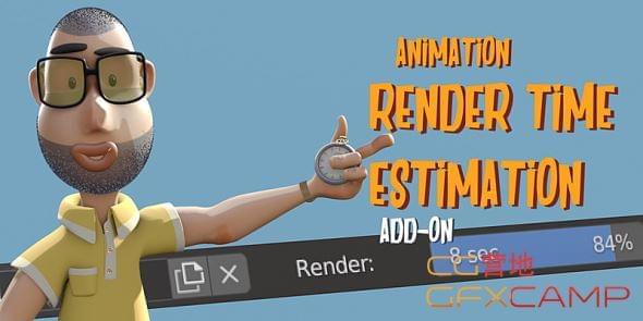 Blender衬着工夫计较插件 Render Time Estimation V3.27173,blender,衬着,工夫,计较,插件