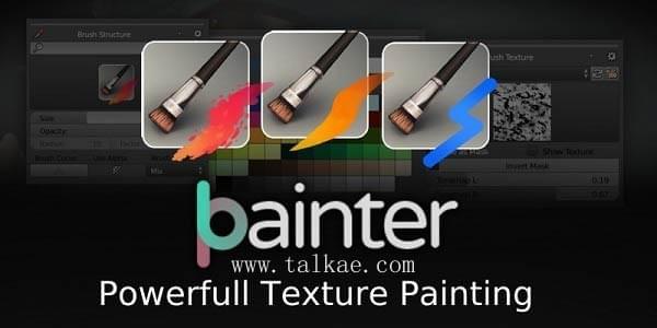 Blender插件-BPainter v2.0 壮大下效的揭图笔刷画造东西480,blender,插件,壮大,年夜下,下效
